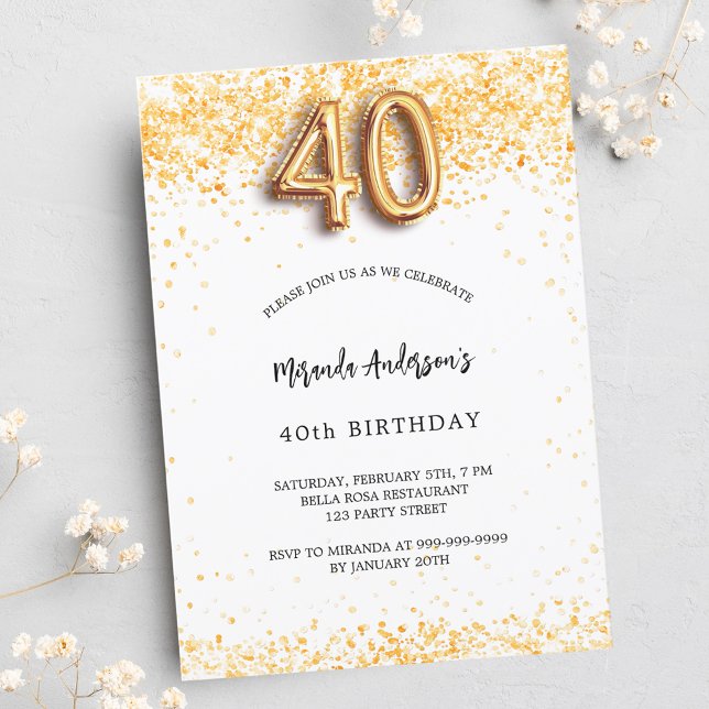 Invitación 40.ª festividad de oro blanco (Subido por el creador)