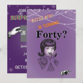 Invitación 40.ª Fiesta de cumpleaños