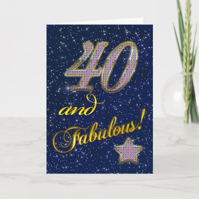 Invitación 40.ª fiesta de cumpleaños (Anverso)
