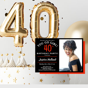 Invitación 40.ª Fiesta de cumpleaños