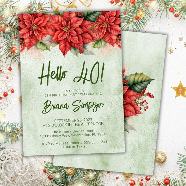 Invitación 40.ª Fiesta Navidades Poinsettia (Subido por el creador)