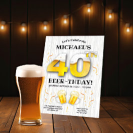 Invitación 40.ª Fiesta por el cumpleaños de la cerveza