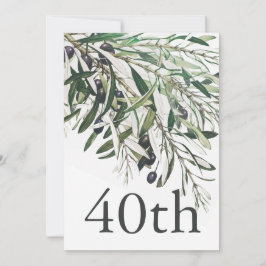 Invitación 40.ª Rama Italiana de Olivo Elegante