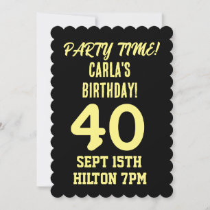 Invitación 40.º CUMPLEAÑOS 40 PERSONALIZADOS FIESTAS Invitaci