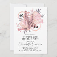 40.º cumpleaños sorpresa | Rosas de tacones altos