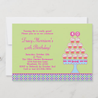 Invitación 40.º cumpleaños - Tortitas