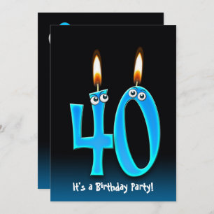 Invitación 40.º Fiesta de cumpleaños