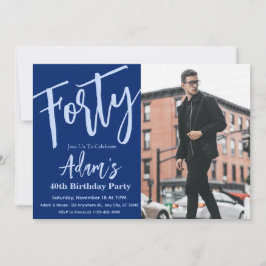 Invitación 40.º Fiesta de cumpleaños