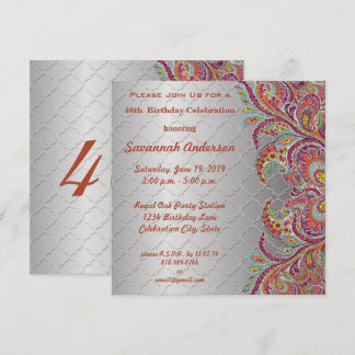 Invitación 40.º Fiesta de cumpleaños