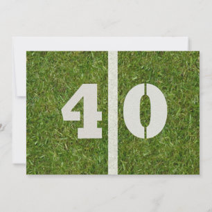 Invitación ¡40.º Fiesta de cumpleaños! Personalizable de invi