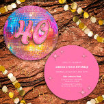 Invitación 40.º Fiesta de cumpleaños Purpurina rosado dorado<br><div class="desc">¿Te encanta la bola de baile disco de los 80? ¿La bola disco de los 70? ¡Mira nuestra 40.ª invitación a la discoteca Fiesta Gold Purpurina Rosa! Celebre con estilo nuestra vibrante invitación a la discoteca de cumpleaños con un espejo de oro colorido y una tipografía deslumbrante con un purpurina...</div>