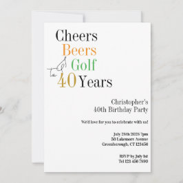 Invitación 40.º Fiesta Mínimo de Alegres de Golf