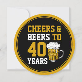Invitación 40 Alegres y cervezas de cumpleaños a 40 años mode