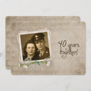Invitación 40° Aniversario Boda de Renovación del Voto