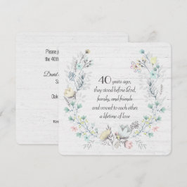 Invitación 40° Aniversario De La Guerra De La Madera