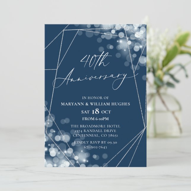 Invitación 40° Aniversario de la Marina y la Plata (Anverso de pie)