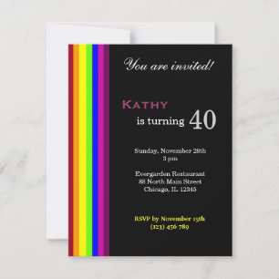 Invitación 40 Aniversario del Arcoiris