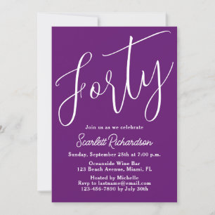 Invitación 40 Aniversario del Morado de Otoño