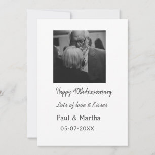 Invitación 40 aniversario feliz moderno agregar nombre fecha