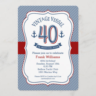 Invitación 40 Aniversario Náutico
