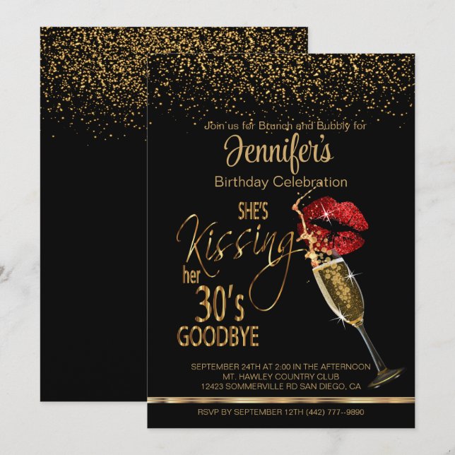 Invitación 40 Aniversario - Se despide de sus 30 años (Anverso / Reverso)