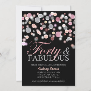 Invitación 40 años, 40 años, la mujer