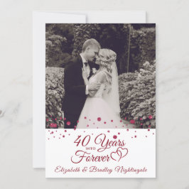 Invitación 40 Años del Corazón en FOREVER
