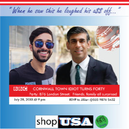 Invitación 40 años personalizados para hombres Noticias Falsa