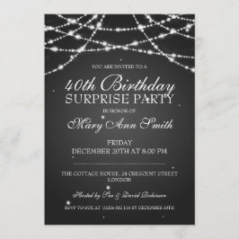 Invitación 40.o La secuencia de la fiesta de cumpleaños de la