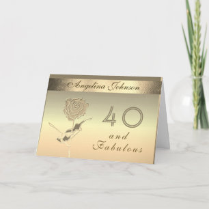 Invitación 40 y Fabuloso Oro
