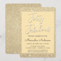 40 y Fabulous Modern Gold Purpurina
