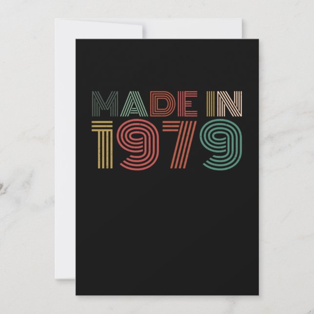 Invitación 41 st Birthday Celebration Gift Born In 1979 Party (Anverso)