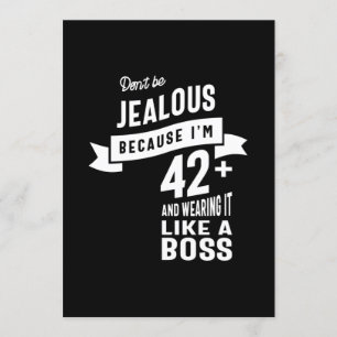 Invitación 42 años - Regalo divertido para el cumpleaños 42