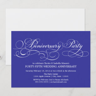 Invitación 45º Aniversario Azul