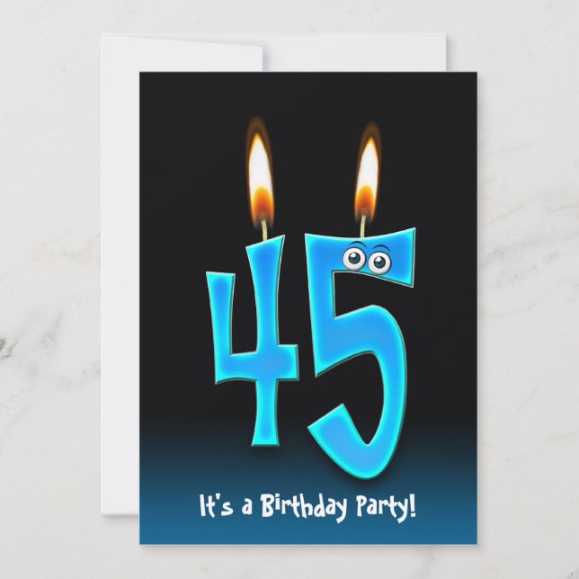 Invitación 45.ª fiesta de cumpleaños (Anverso)