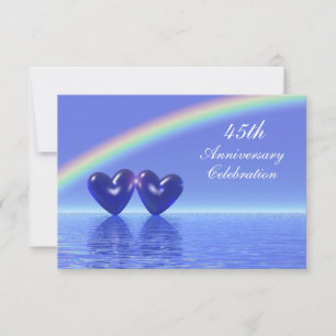 Invitación 45 Aniversario Corazones de Zafiro