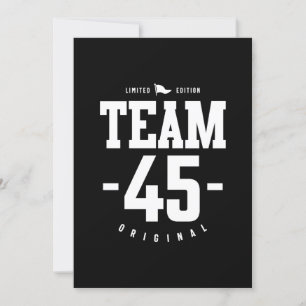 Invitación 45 Años - Regalo Divertido Cumpleaños 45
