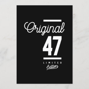 Invitación 47 años - Regalo divertido para el 47 cumpleaños