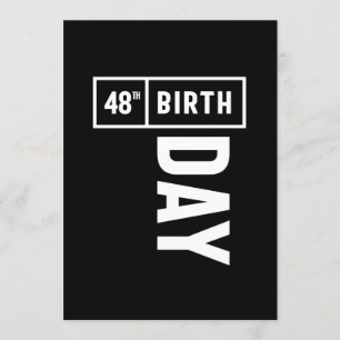 Invitación 48 años - Regalo divertido para el cumpleaños núme