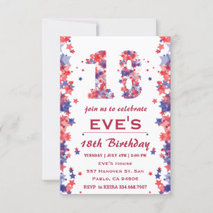 Invitación 4.ª Fiesta De Cumpleaños Del 18 De Julio