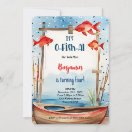 Invitación 4.ª pesca de cumpleaños