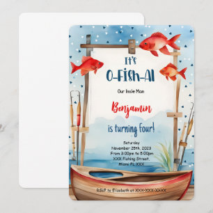 Invitación 4.ª pesca de cumpleaños