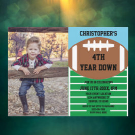 Invitación 4.º cumpleaños del fútbol