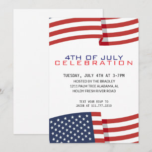 Invitación 4.º Día de la Independencia de julio
