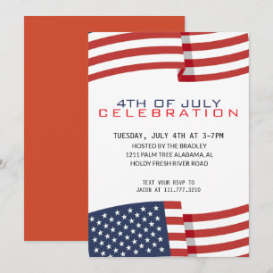 Invitación 4.º Día de la Independencia de julio