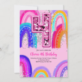 Invitación 4.º Día del Arcoiris Fun colorido