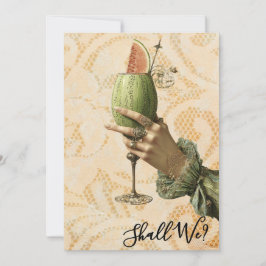 Invitación *~* 4 A101 Cóctel Ornate FOTO DESPEDIDA DE SOLTERA