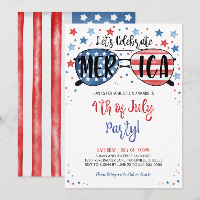 Invitación 4 de julio (Anverso / Reverso)