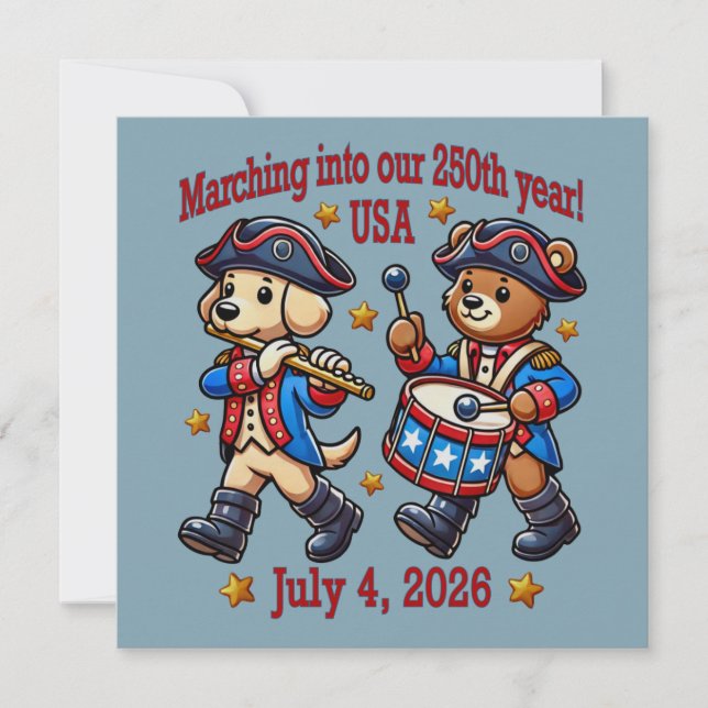 Invitación 4 de julio 2014: 250 Aniversario Semiquincentenari (Anverso)