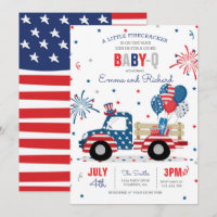 4 de julio Bebé Baby Shower-Q Baby Shower Julio BB